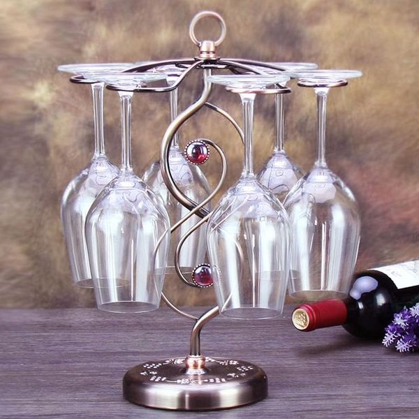 

tablewine racks ruby 6 cups ciron art red rack cork container bottle holder kitchen bar display handcraft stand decoration home supply