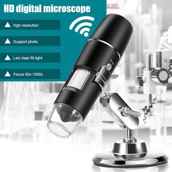 

wireless digital wifi usb microscope camera 50x to 1000x magnification mini handheld endoscope puo88 cameras