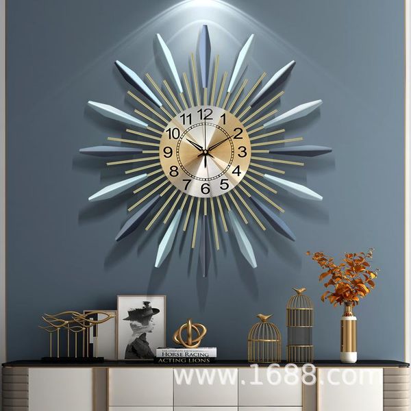 

wall clocks nordic light luxury creative living room clock simple decoration