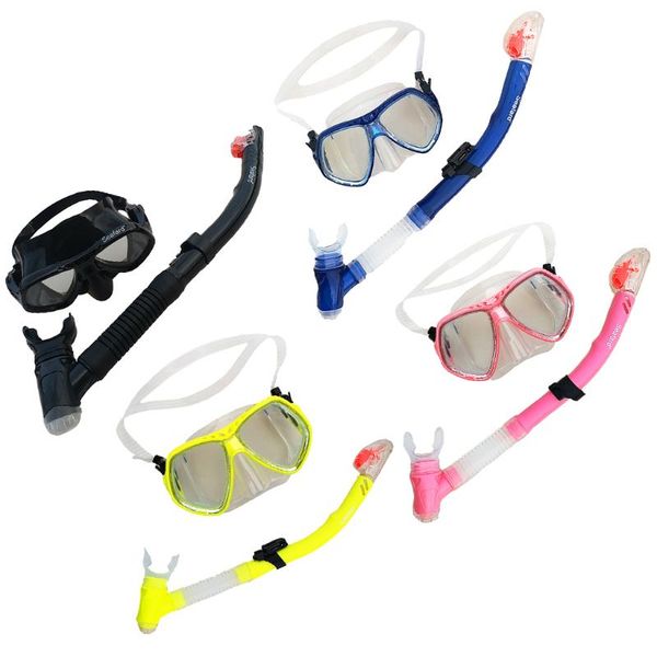 

diving gear dive mask dry snorkel set scuba snorkeling breathing tube masks