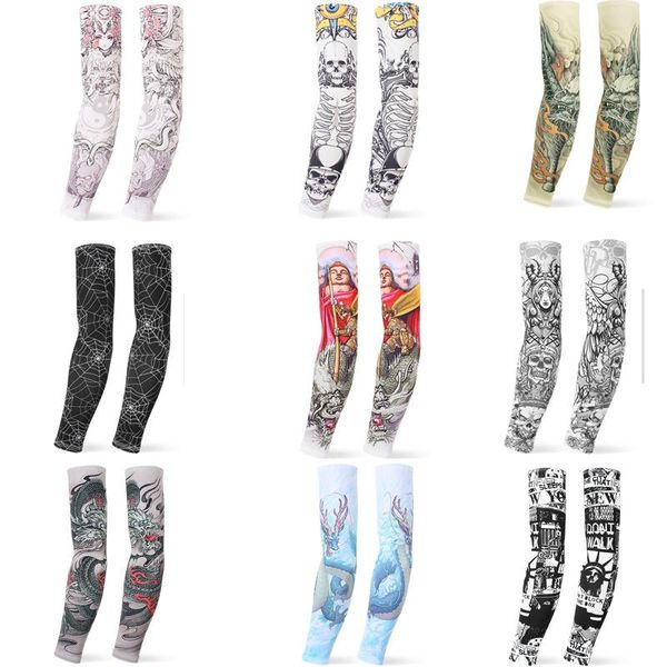 

windproof sunscreen sleeves running male ice summer outdoor riding driving thin silk men and women sports arm guards elbow & knee pads, Black;gray