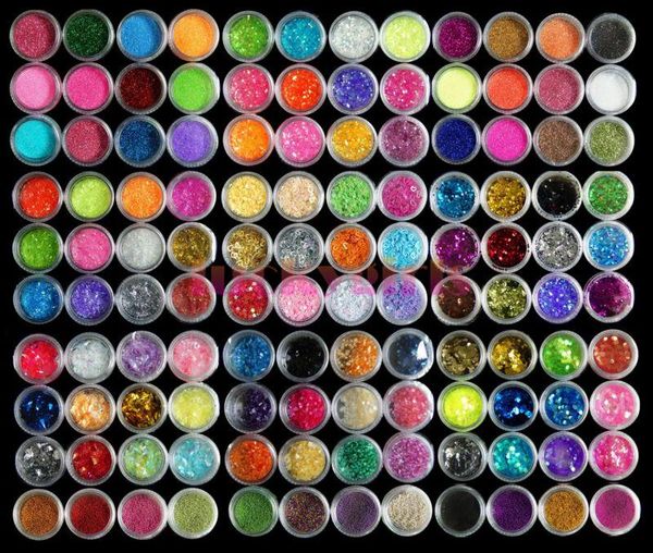 

nail / set 3d 12 pots decoration glitter colors bead gems 120 uv diy acrylic art beauty kits