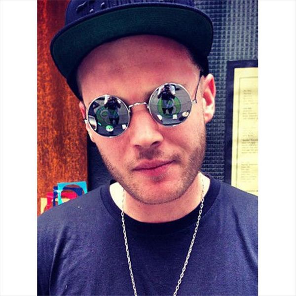

John Lennon Sunglasses Male Vintage Sun Glasses Round For Men Uv400 Small Retro Women Driving Eyeglasses Oculos Zonnebril Mannen, White;black