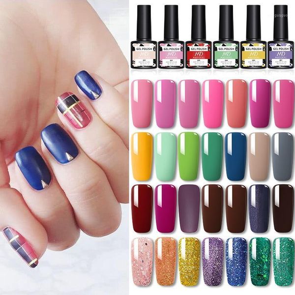 

low price nail gel polish glitter sequins soak off uv red bean paste black and white green series varnish diy art colorful1, Red;pink