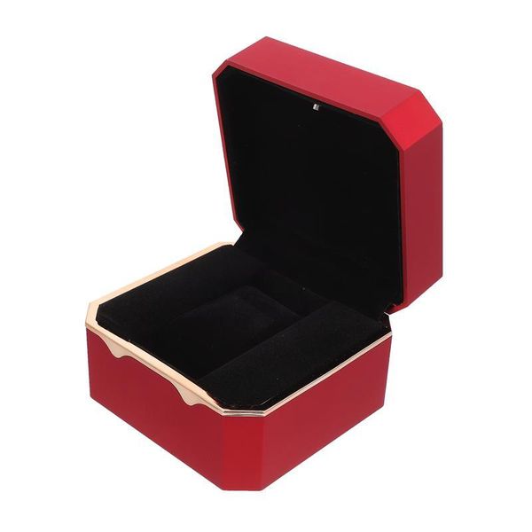 

watch boxes & cases 1pc stylish box delicate storage gift with light, Black;blue