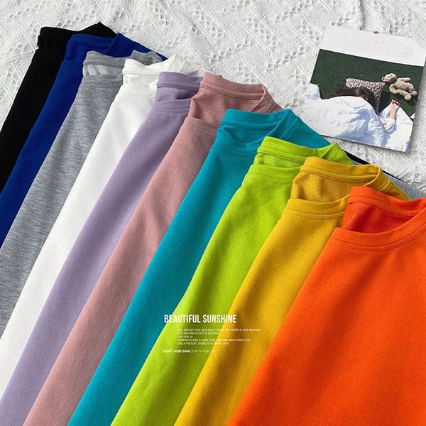 

men's t-shirts spring autumn winter mens casual t shirts daily basic long sleeve 100% cotton soft crew neck tees 4xl5xl, White;black