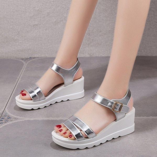 

dress shoes wgznyn 2021 summer female fashion sandals women comfortable bottom pregnant slip ladies, Black