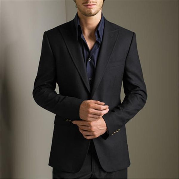 

simple stylish black wedding suit for men 2 piece(jacket+pant+tie) fashion latest design groom bridegroom tuxedos blazer 595 men's suit, White;black