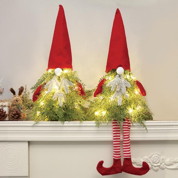 

christmas decorations tree rudolph led faceless old man mini xmas for home table ornaments