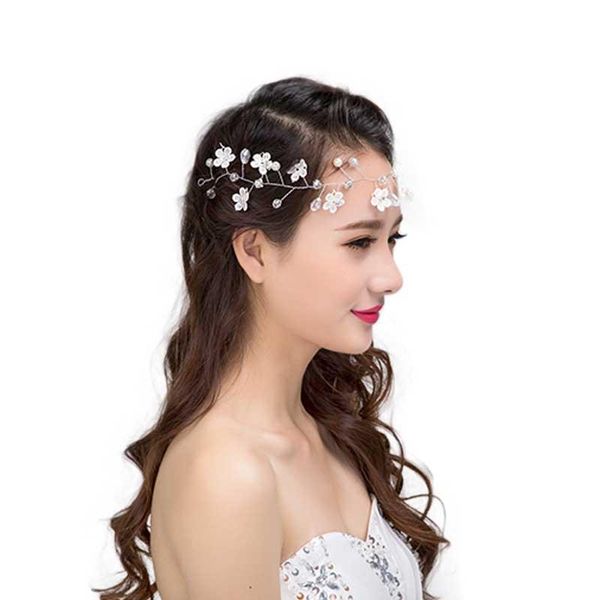 

hair clips & barrettes arrival handmade wedding lace flower headbands bridal pearls hairbands tiaras women accessories maea99, Golden;silver