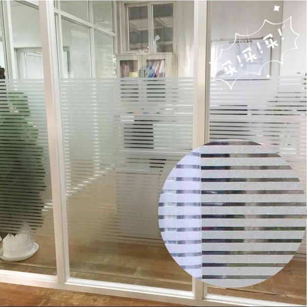 

window stickers electrostatic frosted glass film office bathroom privacy translucent stripes bumper strip cut off sticker