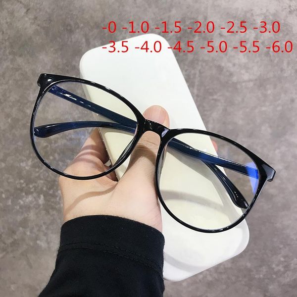 

sunglasses -1.0 1.5 2.0 to 6.0 bla finished myopia glasses men women transparent eyeglasses prescription student shortsighted eyewear, White;black