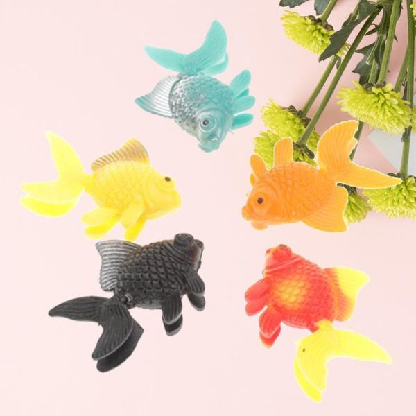 

10pcs fake fish lifelike artificial floating fishes ornament decorations for aquarium tank random color