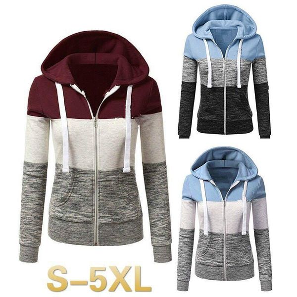 

women's hoodies & sweatshirts hoodie jacket autumn female streetwear hood sweatshirt, Black