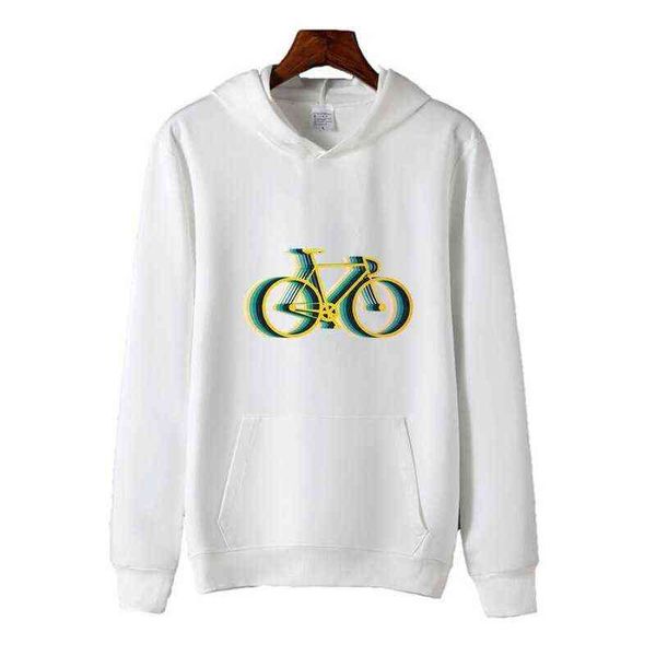 

harajuku bicycle bike men print hoodie streetwear men women sweatshirts oversized hoodies harajuku hip hop clothing g1214, Black