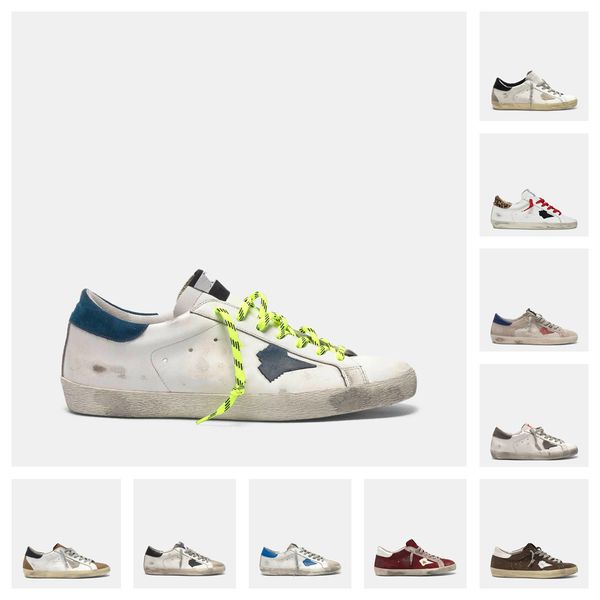 

2021 italy brand sneakers platform sole shoe classic white fashion man women casual shoes blue glitter old dirty baskets high quality, Black