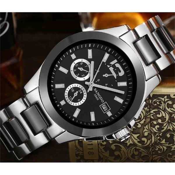 

40mm sangdo business watch automatic mechanical movement 2018 new fashion mechanical car date clock s36a, Slivery;brown