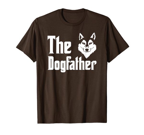 

siberian husky tshirt dogfather fathers day gift men; boys, White;black