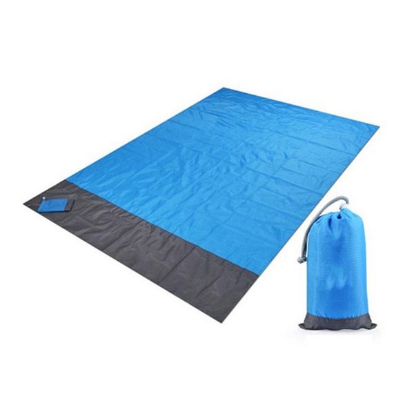 

2x2.1m waterproof pocket beach blanket folding camping mat mattress portable lightweight outdoor picnic sand pads