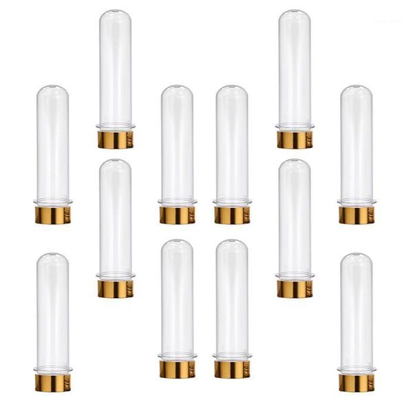 

12pcs 40ml pet test tube bottles mask bath salt candy jars storage tubes &1