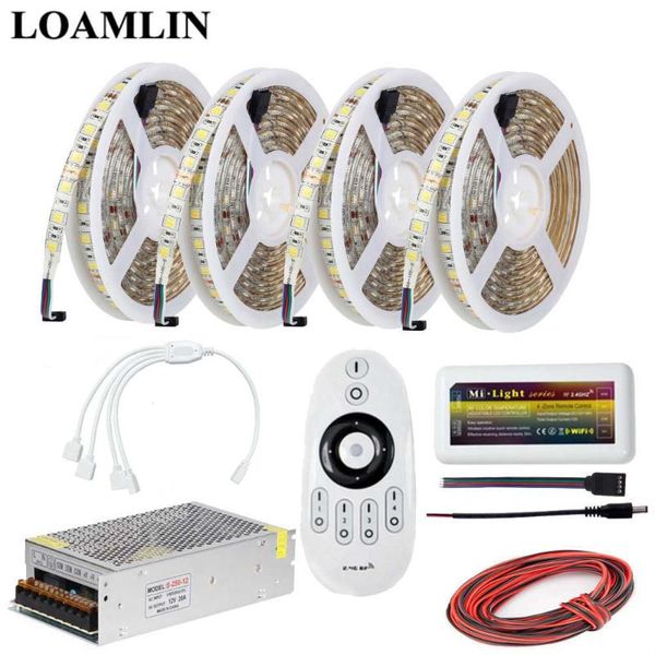 

led strip color temperature flexible light,milight 2.4g cct remote controller power adapter supply kit strips