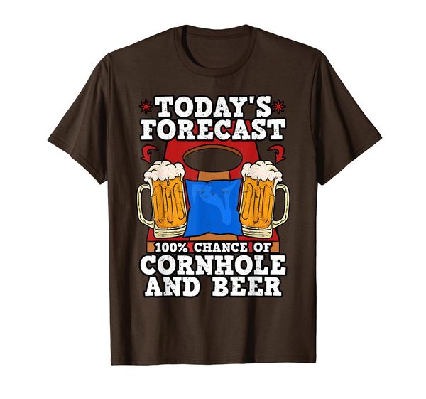

Today' Forecast 100% Chance of Cornhole and Beer Shirt, Mainly pictures