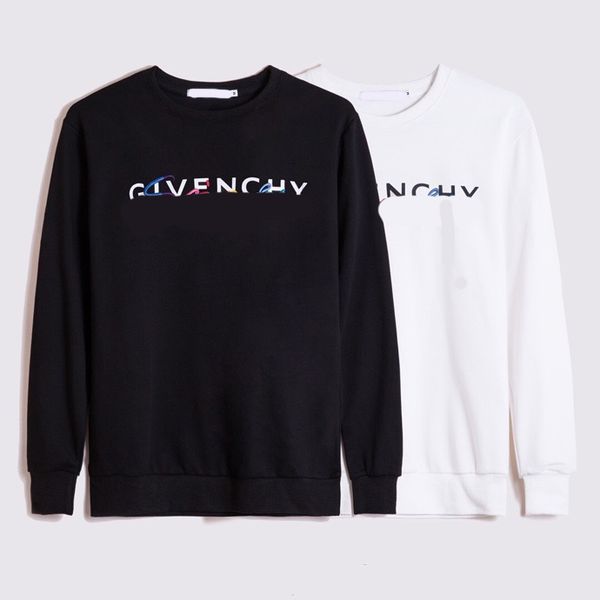 

brand hoodie luxury fashion men women designer hoodies letter embroidery mens streetwear hooded sweatshirt, Black