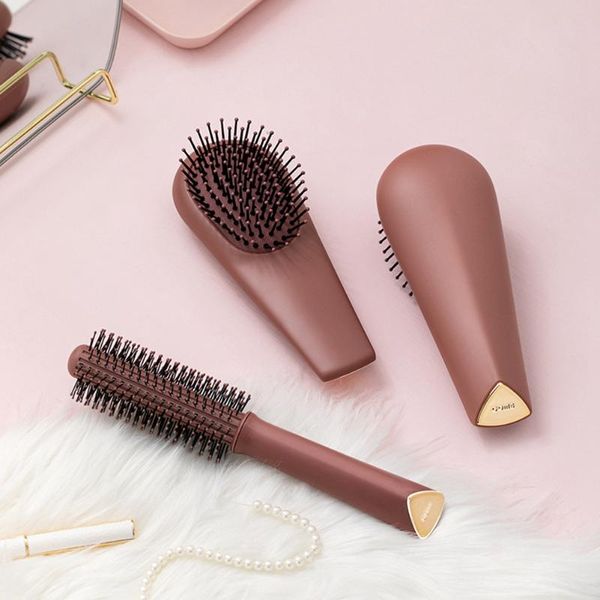 

hair brushes long handle curling comb massage airbag for men and women anti-static negative ion ins modeling, Silver