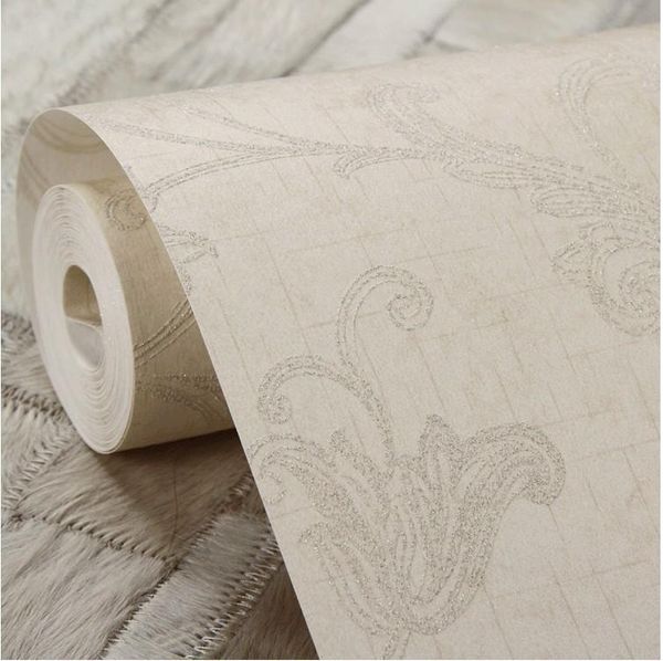 

wallpapers flocking 3d wallpaper damascus sweet bedroom living room non-woven