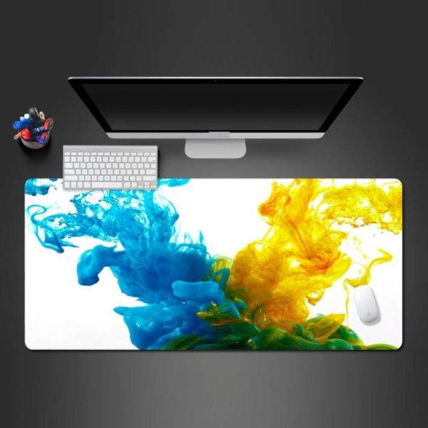

mouse pads & wrist rests double color creative art pad modern abstract rubber large lock edge professional unique style notebook