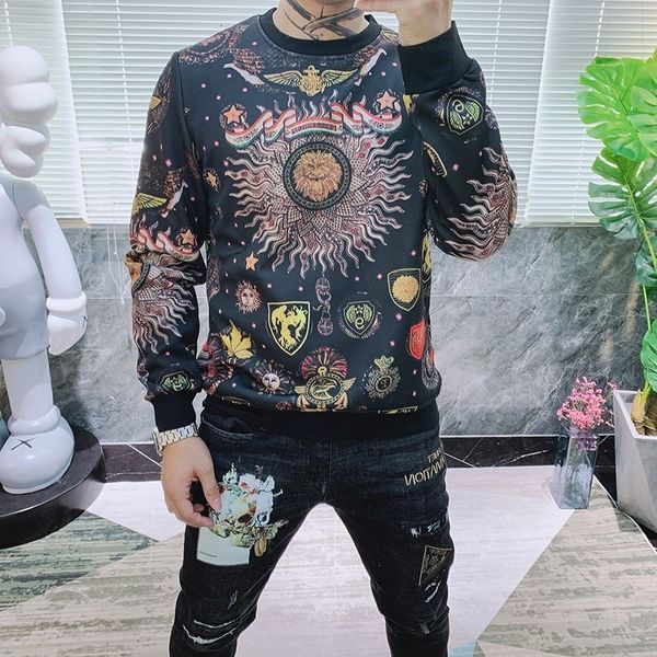 

men's hoodies & sweatshirts 2021 autumn and pure male winter cotton hoodie with thin fashion hood ibti, Black