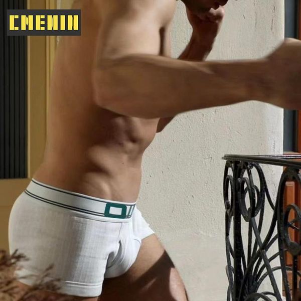 

underpants cmenin brand cotton gay men boxers shorts soft cueca man underwear boxer men's panties sexo bs3134, Black;white