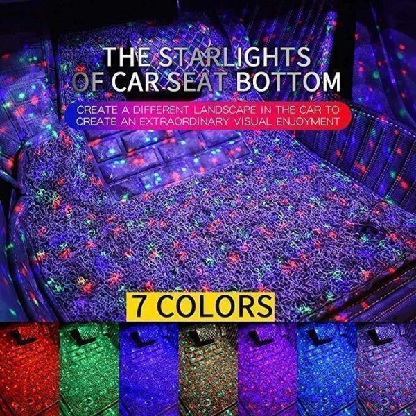 New Car Interior Pé Luz Auto LED Tira Atmosfera Decorativa Lâmpada Cores Styling USB RGB LED Bulbo Music Controle de voz