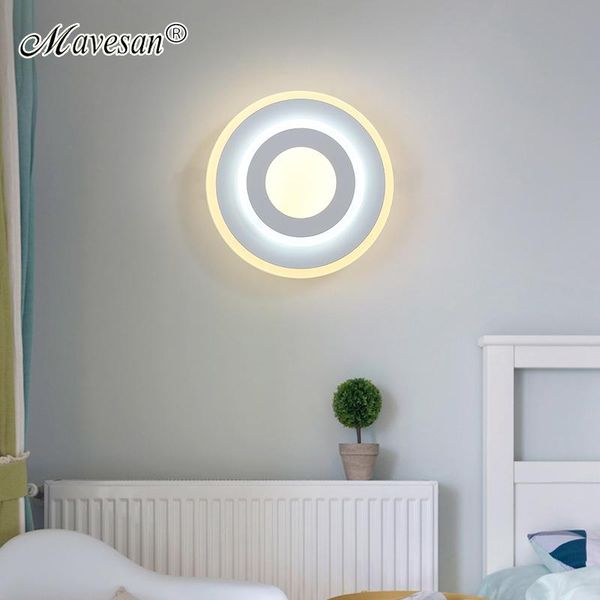 

wall lamp modern mini led lights for bedside corridor stairs surface mounted acrylic indoor home sconce apply to ac90-260v fixture