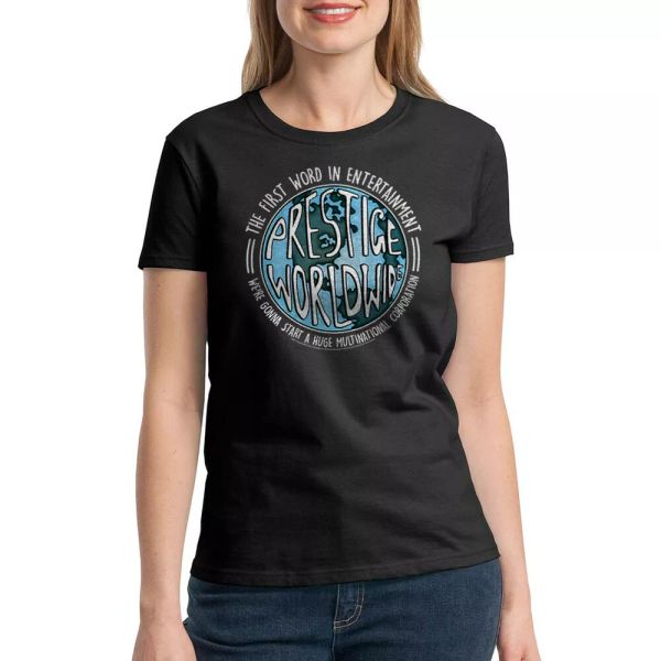 

step brothers prestige worldwide women's black t-shirt new sizes s-2xl, White;black