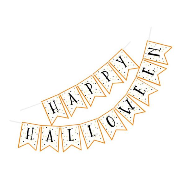 

party decoration 1 set supplies english letters hanging banners (assorted color)