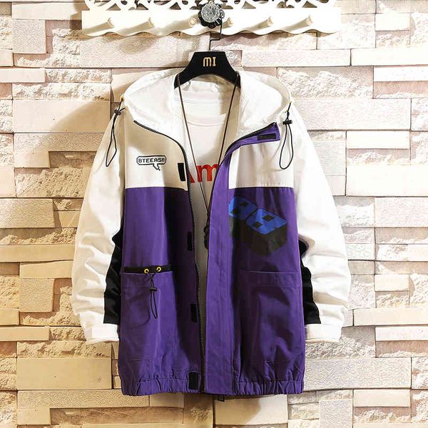 

men's jackets mens fashion and coats new windbreaker bomber jacket 2021 autumn men cargo outdoors clothes casual streetwear h22g, Black;brown
