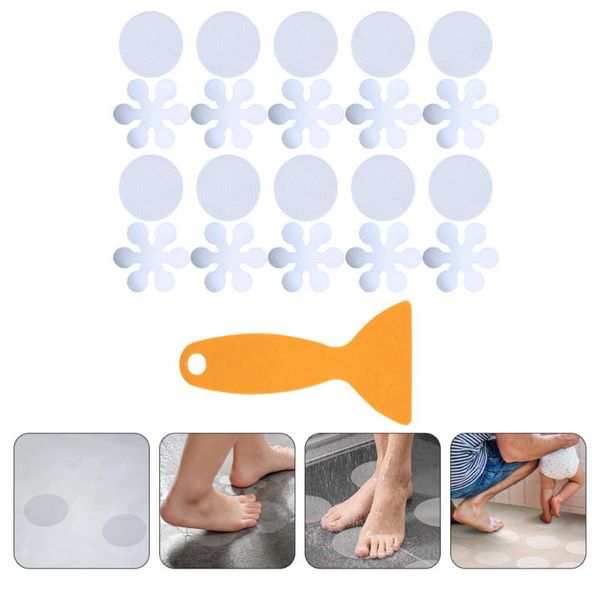 

bath mats 1 set transparent non-skid sticker bathtub bathroom peva decal
