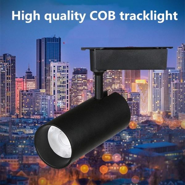 

led track lights12w 20w 30w clothing store window display tracklights mounted cob rail lights supermarket spot lighting