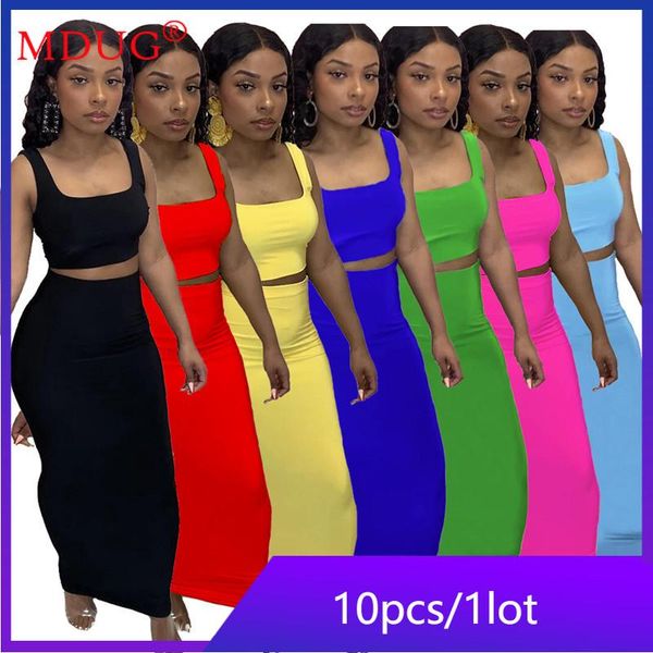 

work dresses wholesale items lots bulk clothes summer y2k dress set 2021 fashion solid two piece ladies clothing m6863, White;black