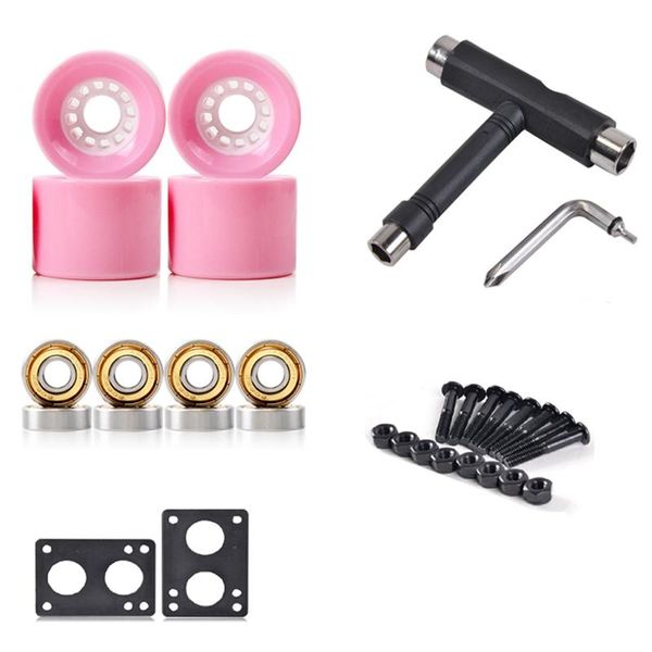 

skateboarding size 78a 70x51mm skateboard wheels for longboard with bearings and tools 6mm gasket 29mm screw