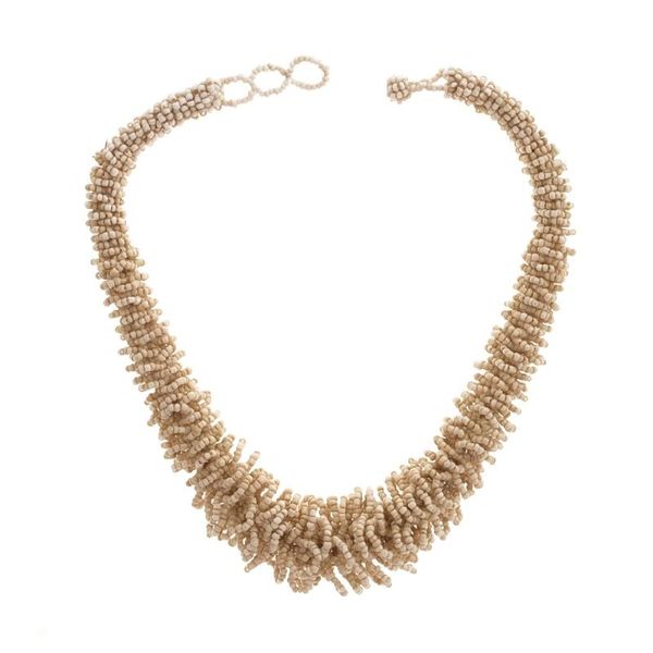 

chains bohemian trendy handmade drop fashion ethnic geometric seed beads strand chocker necklace jewelry for women, Silver