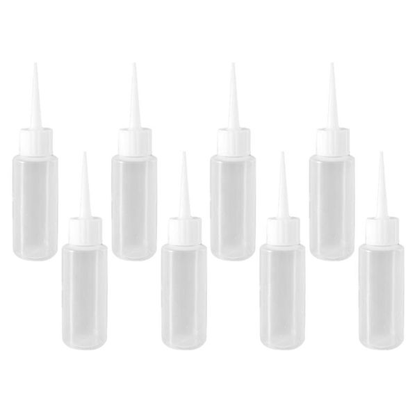 

storage bottles & jars 8pcs pointed mouth 50ml squeeze beauty seam dispensing
