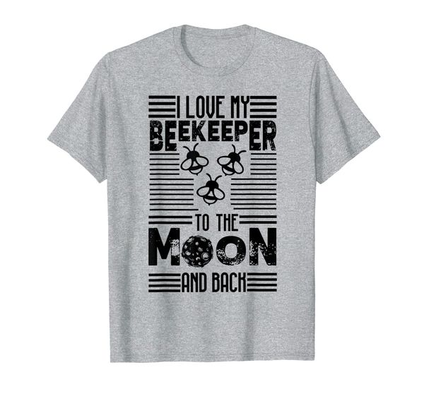 

cool i love my beekeeper to the moon and back gift t-shirt, White;black