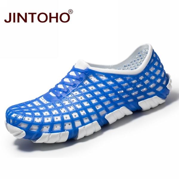 

sandals jintoho slip on men summer shoes fashion casual loafers brand male sandal beach, Black