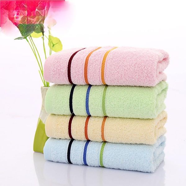 

towel pure cotton household face striped absorbent hand towels set bathroom bath