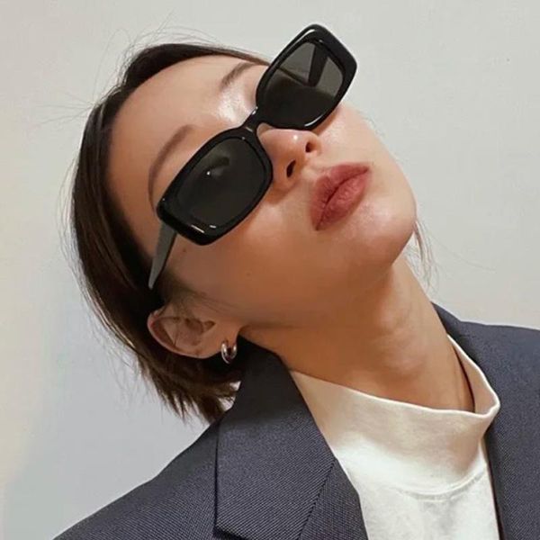 

sunglasses men women vintage small oval frame square 2021 brand designer celebrity eyewear trendy cute sun glasses uv400, White;black