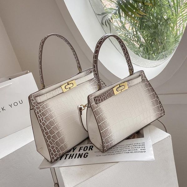 

evening bags crocodile texture luxury women's shoulder bag summer trend fashion ladies casual crossbody female large-capacity hand