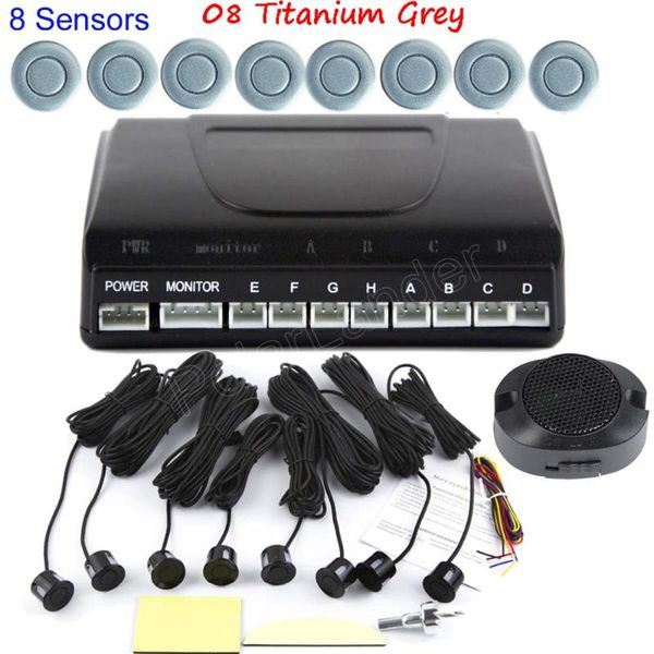 Telecamere per retromarcia per auto Sensori di parcheggio 12V Reverse Backup Sensore radar Sistema cicalino 8 44 colori tra cui scegliere Auto Sound Alert Automotive