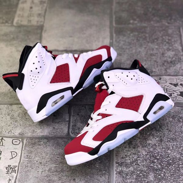 

2021 carmine 6 mens basketball shoes fashion ct8529-106 white black red 6s men trainers sports sneakers 40-47 jogging athletic